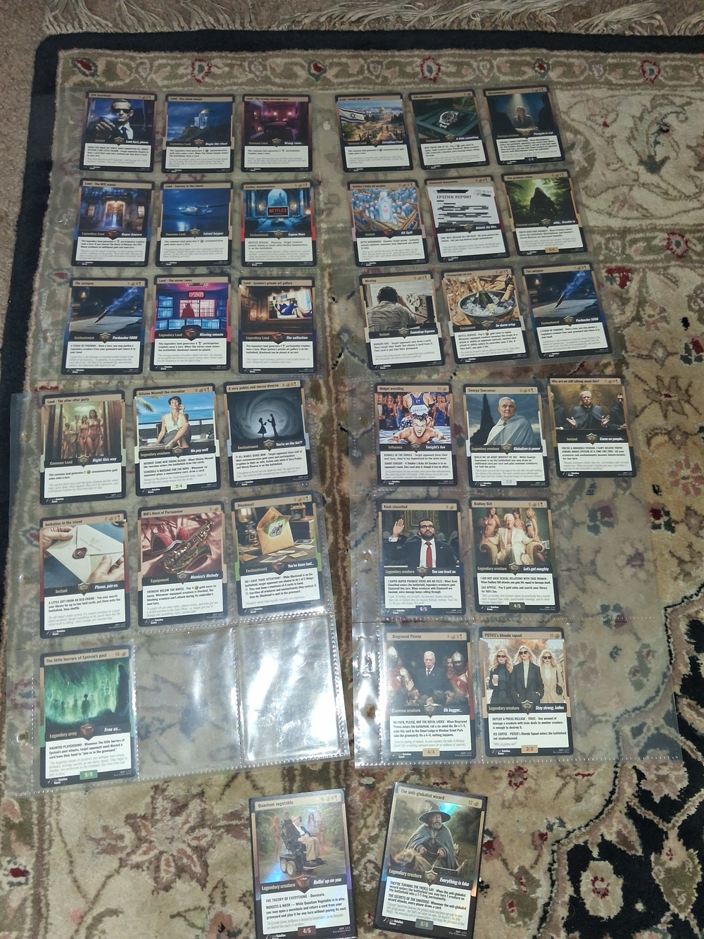 1st Edition Epstien Files Booster Cards + Holos